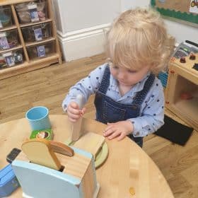 making breakfast at our leeds nursery