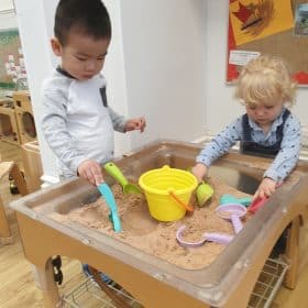 fund in the sand pit