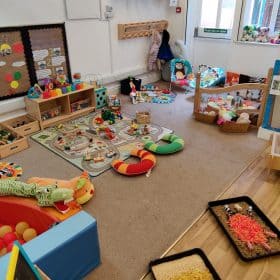 The baby room at Tiny Tree Leeds