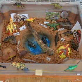 Playing in the Sandpit at Tiny Tree Toddlers Group