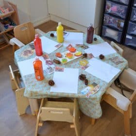 Fun with paint at Tiny Tree