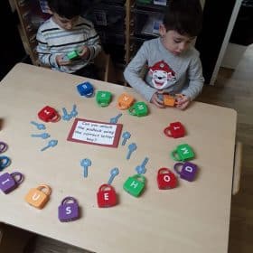 lock cracking at tiny tree