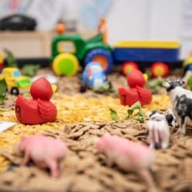 fun in the sand at newbank house oldham