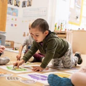 Painting pictures for mummy at newbank nursery