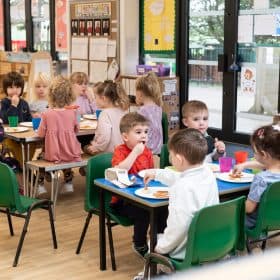 lunchtime at newbank nursery