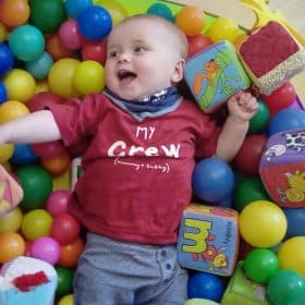 ball pool fun at the best nursery in oldham